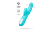 JOS Merry Swirl 10 Function Rotating Shaft Rabbit Vibrator Blue Rabbit Vibrators